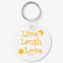 Live Laugh Love keychains