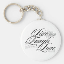 Live Laugh Love Keychain