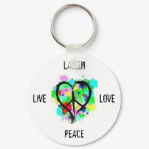 Live Laugh Love Peace Keychain by AnAngelsTouch Live Laugh Love Peace Keychain