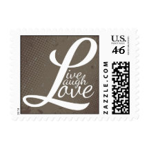 LIVE LAUGH LOVE POSTAGE STAMP