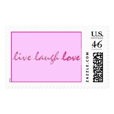 Live Laugh Love Postage Stamps