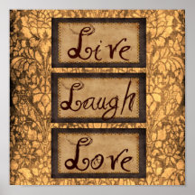 Live Laugh Love Print