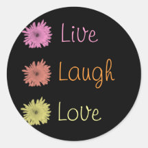 Live Laugh Love Sticker