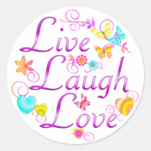 Live Laugh Love Stickers