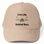 Live Life Behind Bars Mesh Hats
