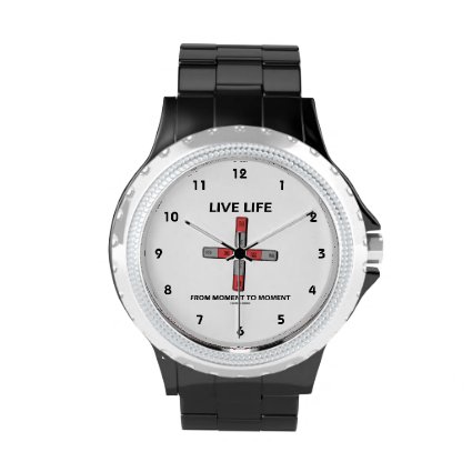 Live Life From Moment To Moment (Quadrupole) Wristwatch