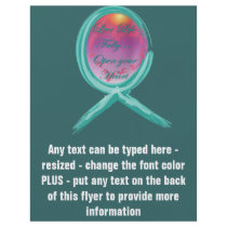 Live Life Fully Teal Ribbon flyers by Stefanie_Rski Live Life Fully Teal Ribbon flyers