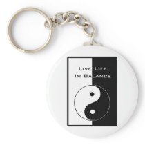 Live Life in Balance Key Chains
