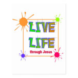 Live Life through Jesus Christian Post Card
