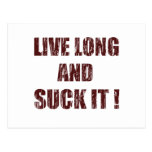 Live long and suck it postcards