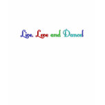 Live, Love and Dance t-shirts