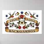 Live Love Backgammon Posters
