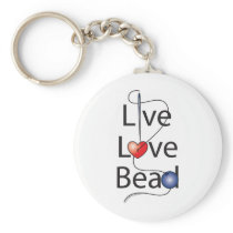 Live Love Bead Keychain
