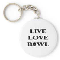 Live Love Bowl Key Chain