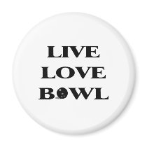 Live Love Bowl Magnet