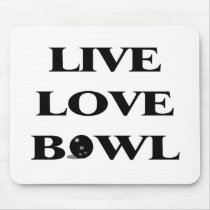 Live Love Bowl Mouse Pad