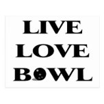 Live Love Bowl Post Cards