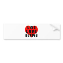 Live Love Boxing Bumper Stickers