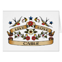 Live Love Cable Greeting Card