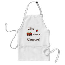 Live Love Chocolate aprons by politicalgirl Live Love Chocolate aprons