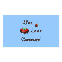 Live Love Chocolate Business Card