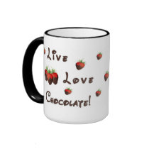 Live Love Chocolate Mug - Customized
