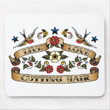 Live Love Cutting Hair Mouse Pads