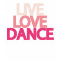 Live Love Dance Dark Brown Slim T-shirt by smadesh Live Love Dance Dark Brown Slim T-shirt