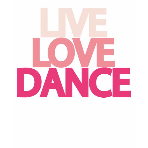 Live Love Dance Dark Brown Slim T-shirt shirt