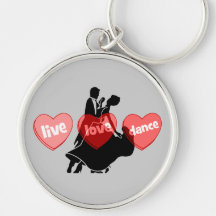 live love dance key chains