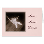 'Live, Love, Dance' Note Card