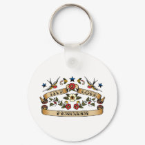 Live Love Feminism keychains by 1000suns Live Love Feminism keychains