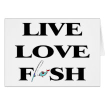 Live Love Fish Card