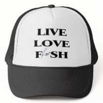 Live Love Fish hats