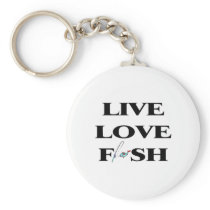 Live Love Fish Keychains