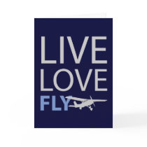 Live Love Fly Greeting Cards