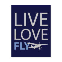 Live Love Fly Postcards