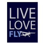 Live Love Fly Postcards