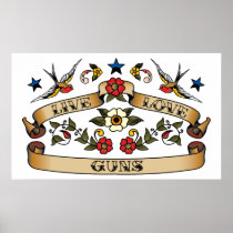 Live Love Guns Posters