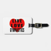 Live Love Gymnastics Bag Tag