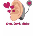 Live, Love Hear - Fitted T t-shirts