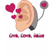 Live, Love Hear - Fitted T t-shirts