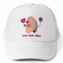 Live, Love, Hear Hat by KarenFeeser Live, Love, Hear Hat