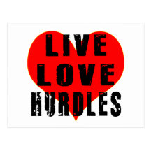 Live Love Hurdles Postcard