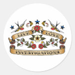 Live Love Investigations Round Stickers