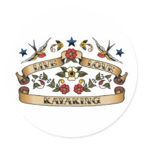 Live Love Kayaking stickers by 1000suns Live Love Kayaking stickers