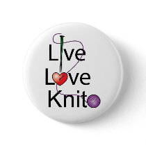 Live Love Knit Pins