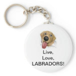 Live,Love,Labradors! Keychains