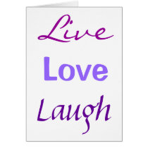 Live, Love, Laugh cards