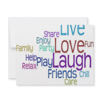 Live Love Laugh invitations